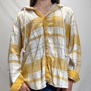 American eagle flannel hoodie